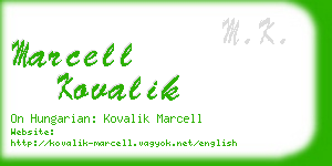 marcell kovalik business card